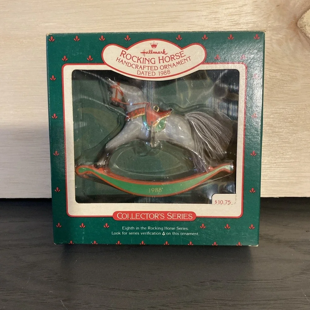 HALLMARK KEEPSAKE ORNAMENT ~ 1988 ROCKING HORSE ~ #8 IN COLLECTOR'S SERIES ~
